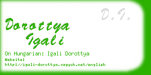 dorottya igali business card